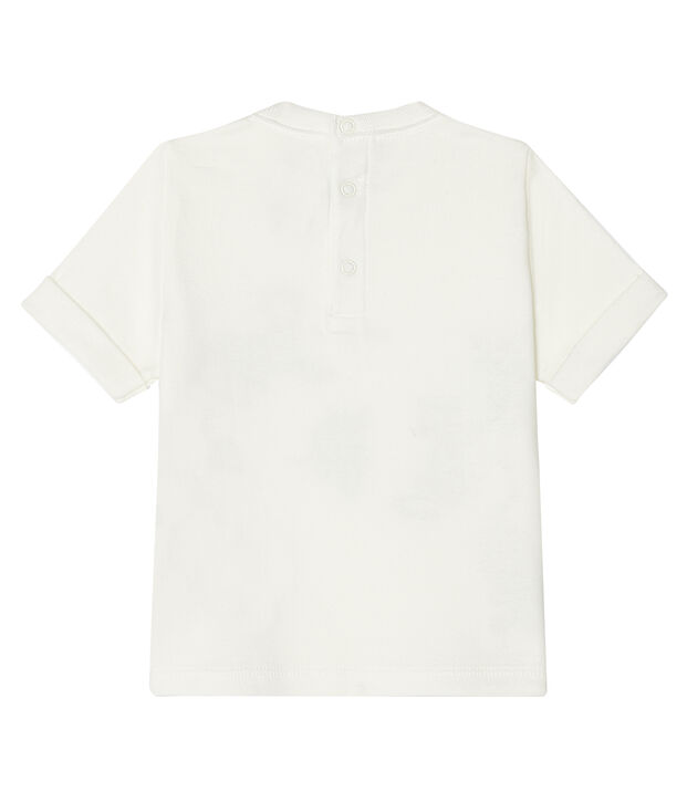 T-shirt maniche corte beb&egrave; maschio bianco