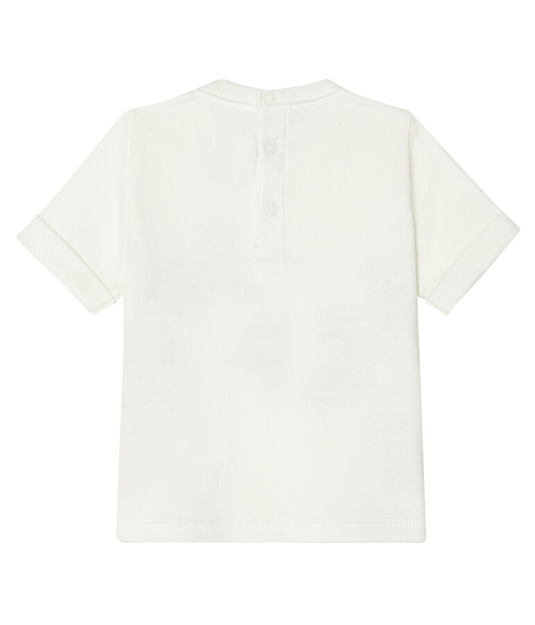 T-shirt maniche corte beb&egrave; maschio bianco