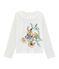 T-shirt bambina bianco MARSHMALLOW