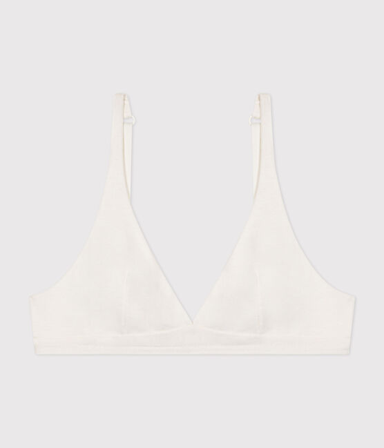 Reggiseno donna in cotone ed elastan bianco MARSHMALLOW