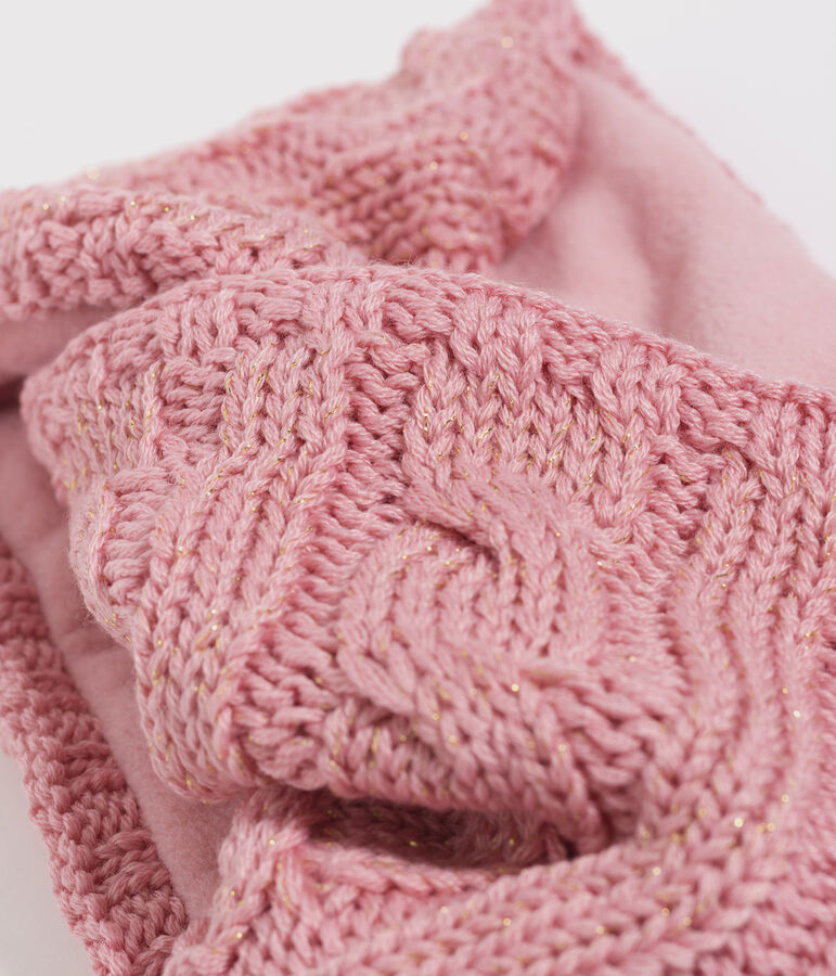 Snood bambina rosa/giallo