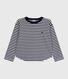 T-shirt a maniche lunghe in cotone a righe bambino
