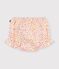 Bloomer in cotone con stampa neonata bianco/multicolore