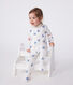Pigiama in cotone a righe con cuori neonato