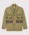 Cardigan bambino in lana e cotone JERRYCAN MOULINE/ MULTICO