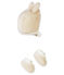 Lotto cuffietta e scarpine per bebé unisex bianco MARSHMALLOW