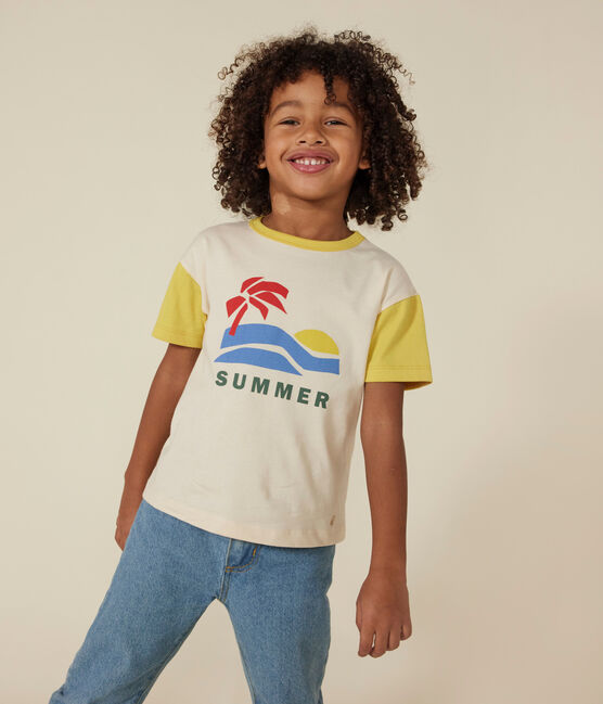 T-shirt stampata in jersey bambino giallo AVALANCHE/ NECTAR