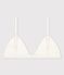 Reggiseno bianco con apertura sul davanti in cotone bio ed elastan bianco ECUME