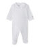 Tutina bebè bambina con stampa a cuoricini bianco ECUME/blu MEDIEVAL