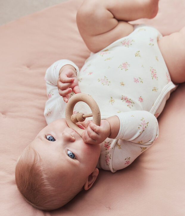 Set di body incrociati a maniche lunghe in cotone fantasia neonato multicolore