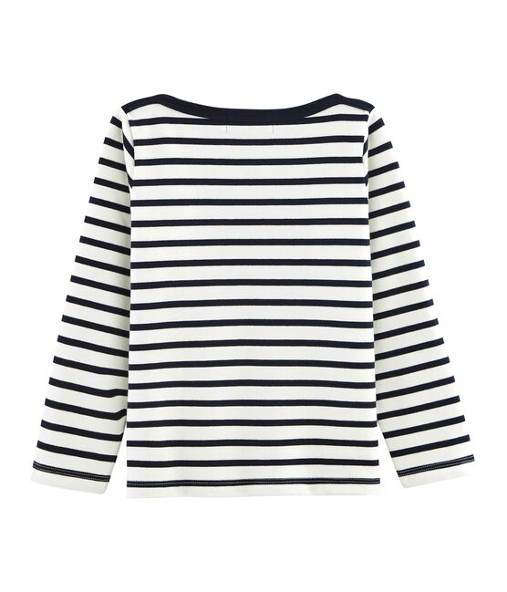 Marinière iconica bambino beige COQUILLE/blu SMOKING