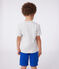 T-shirt a maniche corte in cotone con stampa bambino grigio BELUGA CHINE
