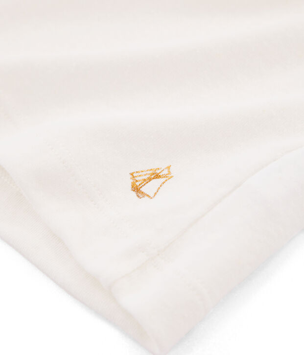 T-shirt a maniche corte bambina bianco