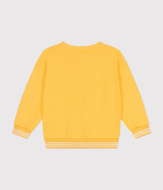 Maglia in tessuto felpato bambina/bambino giallo DAISY