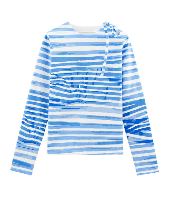 Marinière bianco MARSHMALLOW/blu BLEU