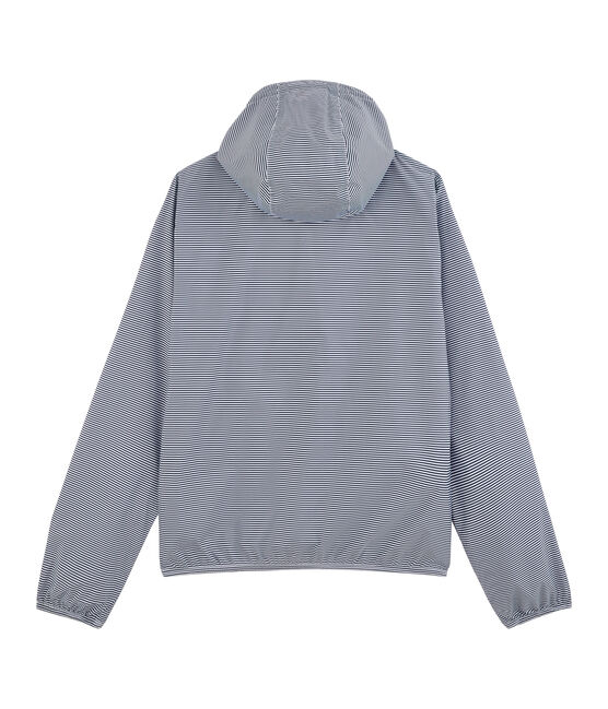 Giacca a vento corto unisex blu SMOKING/bianco MARSHMALLOW