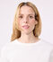 T-shirt Iconica a maniche corte a coste tinta unita donna bianco ECUME