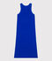Abito canotta lungo in cotone donna blu PERSE