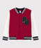 Teddy in molleton bambina - bambino rosso TERKUIT/bianco MARSHMALLOW