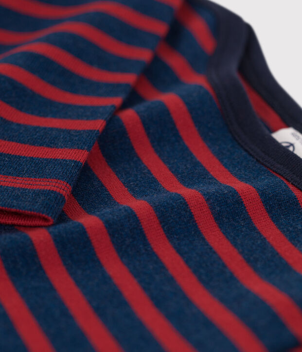 Marini&egrave;re bambino unisex in cotone blu/rosso