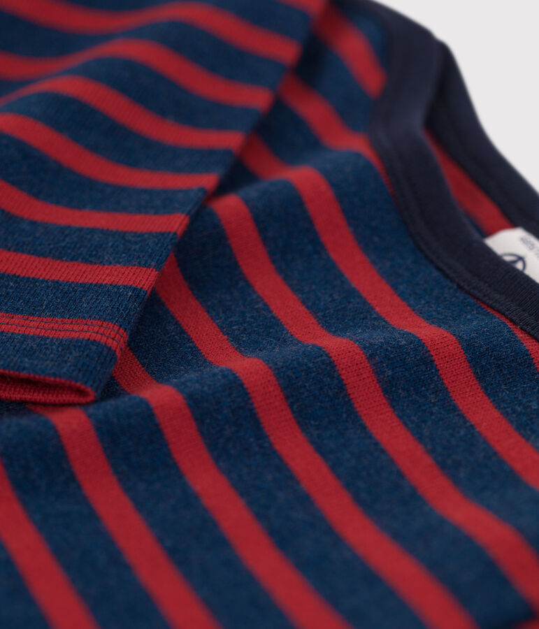 Marini&egrave;re bambino unisex in cotone blu/rosso