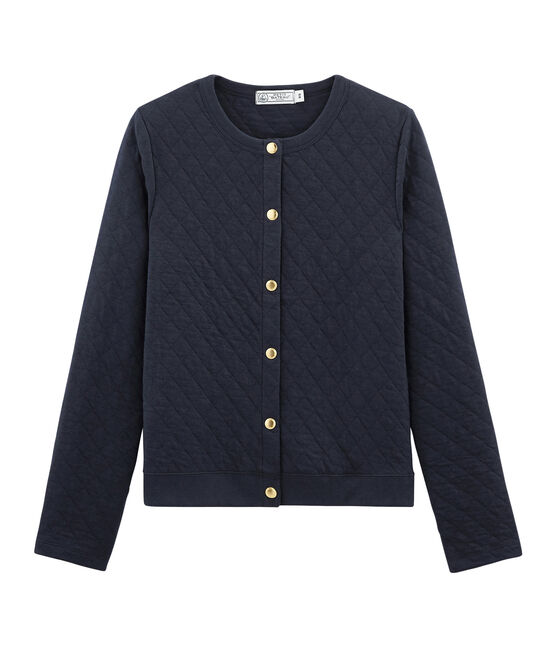 Cardigan in tubique donna blu SMOKING