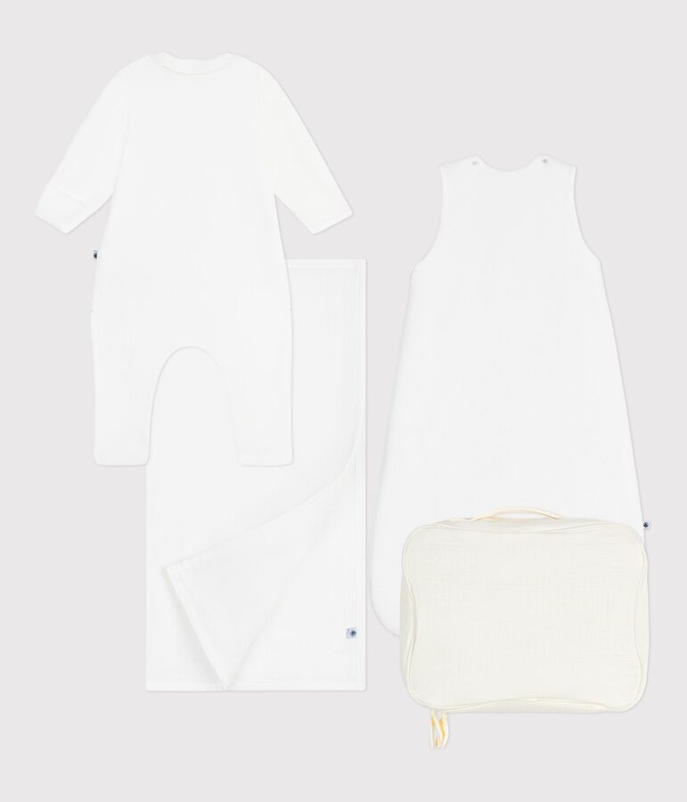 Valigetta regalo nascita in cotone multicolore