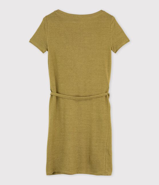 Abito donna in lino marrone AMARANTHA