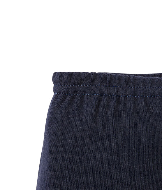 Pigiama bambino con scollo a serafino blu SMOKING/bianco ECUME/ MULTICO