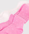 Confezione da 2 paia di collant in jersey di cotone neonata BOUDOIR/ FLEUR