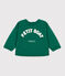 Felpa in cotone per neonati verde EVERGREEN
