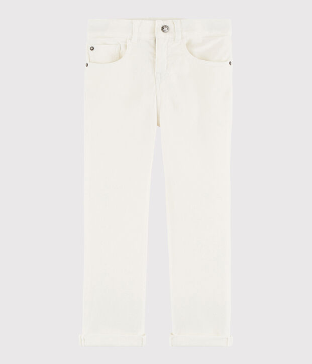 Pantaloni in serge bambino bianco