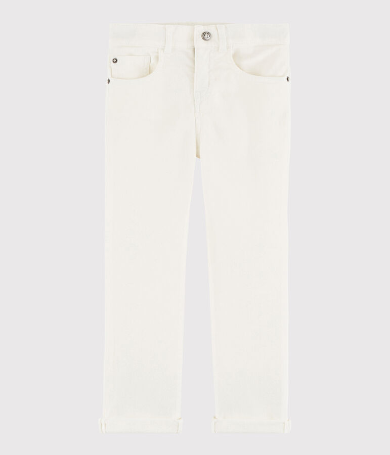Pantaloni in serge bambino bianco