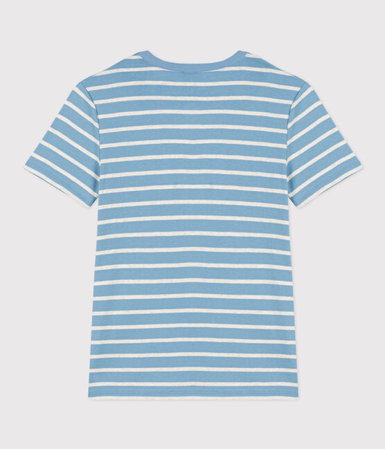 T-shirt L'ICONIQUE girocollo in cotone Donna AZUL/ MONTELIMAR