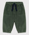 Pantalone bebè in velluto a costine verde VALLEE