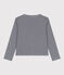 Cardigan in cotone a righe bambina blu SMOKING/bianco MARSHMALLOW