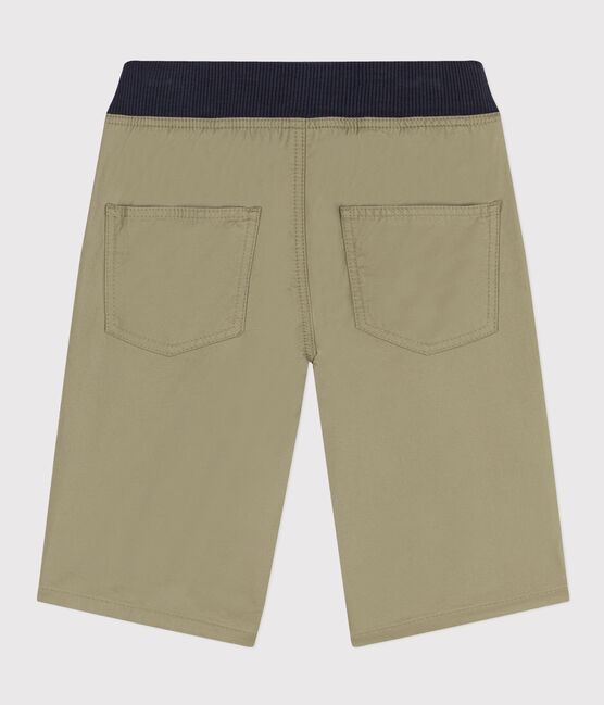 Bermuda in serge di cotone bambino verde MARECAGE