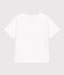T-shirt a maniche corte in cotone bambina bianco MARSHMALLOW