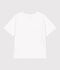 T-shirt a maniche corte in cotone bambina bianco