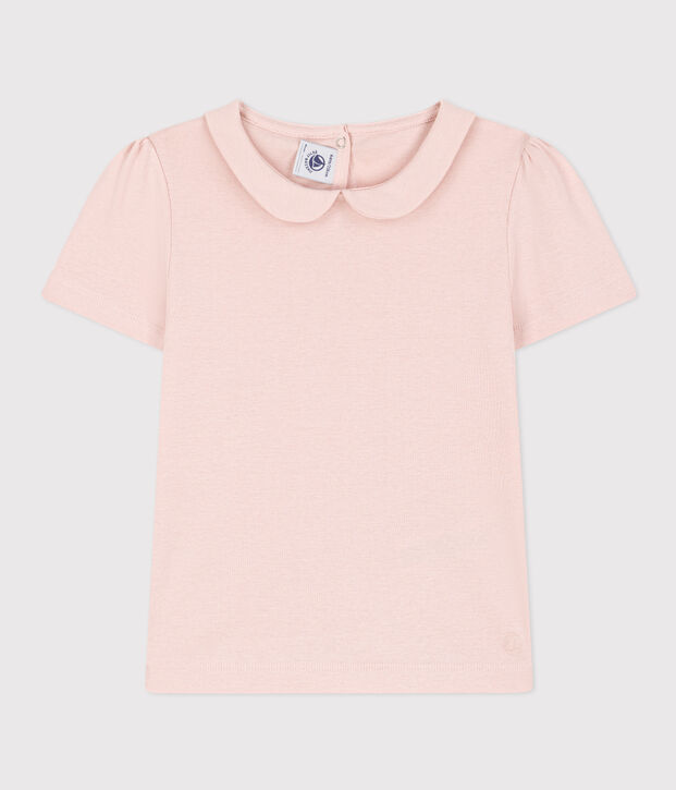 T-shirt a maniche corte bambina rosa