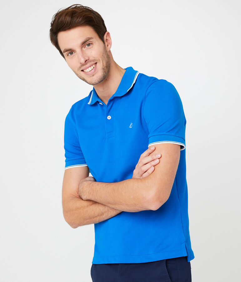 Polo maniche corte uomo blu