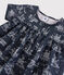 Blusa manica corta in tubique bambina blu SMOKING/bianco ECUME