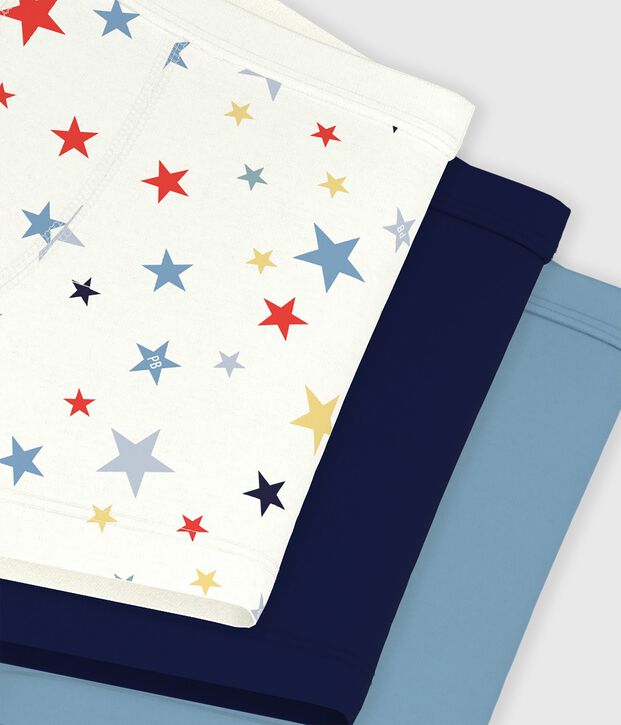 Set di boxer in cotone con stampa di stelle in vita bambino multicolore