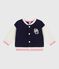 Teddy in cotone neonata blu SOIR/ MILK