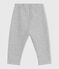 Pantaloni in cotone tinta unita neonato grigio FUMEE CHINE