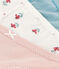 Confezione da 3 slip a fiori in cotone bambina  variante 1