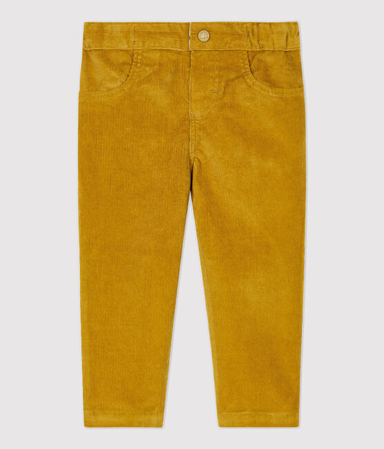 Pantalone in velluto bebè. giallo TOPAZE