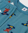 Pigiama bambino unisex in cotone aderente motivo snowboard POLOCHON/ MULTICO