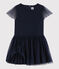Abito manica corta bambina blu SMOKING