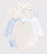 Set a sorpresa di 7 body per neonati a maniche lunghe